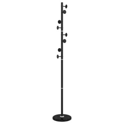 Porte-manteau noir 176 cm fer enduit de poudre 