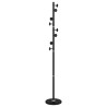 Porte-manteau noir 176 cm fer enduit de poudre 