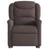 Fauteuil inclinable de massage Marron foncé Tissu 