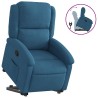 Fauteuil inclinable bleu velours 