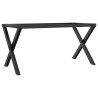 Pieds de table basse cadre en X 70x30x43 cm acier 