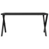 Pieds de table basse cadre en X 70x30x43 cm acier 