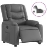Fauteuil inclinable électrique Gris Similicuir 