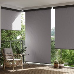 Auvent latéral de balcon gris foncé 165x250 cm 