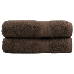 Serviettes de bain de qualité supérieure SOLUND 2 pcs marron 