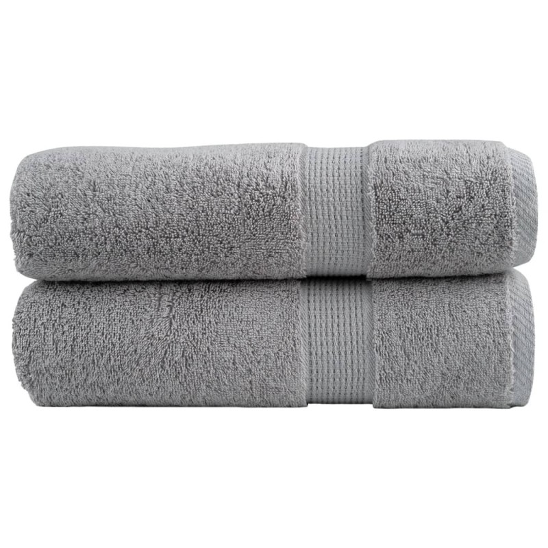 Serviettes de bain de qualité supérieure SOLUND 2 pcs gris 