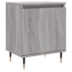 Table de chevet sonoma gris 40x30x50 cm bois d'ingénierie 