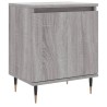 Table de chevet sonoma gris 40x30x50 cm bois d'ingénierie 