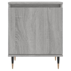 Table de chevet sonoma gris 40x30x50 cm bois d'ingénierie 