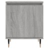 Table de chevet sonoma gris 40x30x50 cm bois d'ingénierie 