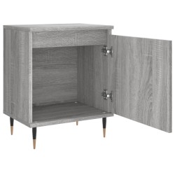 Table de chevet sonoma gris 40x30x50 cm bois d'ingénierie 