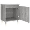 Table de chevet sonoma gris 40x30x50 cm bois d'ingénierie 