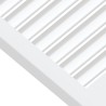 Porte à persiennes Bois de pin massif Blanc 61,5x49,4 cm 