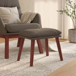Repose-pied Gris 45x29,5x35 cm Similicuir 