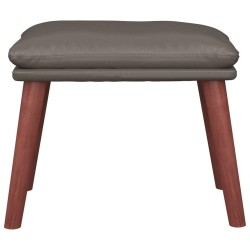 Repose-pied Gris 45x29,5x35 cm Similicuir 