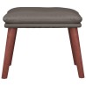 Repose-pied Gris 45x29,5x35 cm Similicuir 