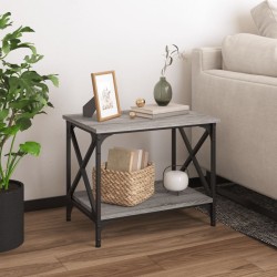 Table d'appoint Sonoma gris 55x38x45 cm Bois d'ingénierie 