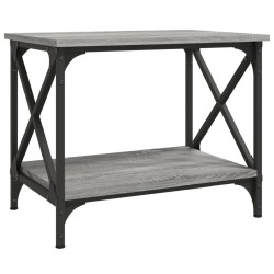 Table d'appoint Sonoma gris 55x38x45 cm Bois d'ingénierie 