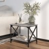 Table d'appoint Sonoma gris 55x38x45 cm Bois d'ingénierie 