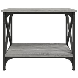 Table d'appoint Sonoma gris 55x38x45 cm Bois d'ingénierie 