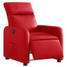 Fauteuil inclinable électrique Rouge Similicuir 