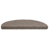 Tapis d'escalier autocollant 20 pcs crème 65x21x4 cm 