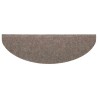 Tapis d'escalier autocollant 20 pcs crème 65x21x4 cm 
