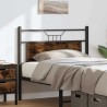 Tête de lit chêne fumé 100 cm bois d'ingénierie et acier 