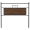 Tête de lit chêne marron 100 cm bois d'ingénierie et acier 