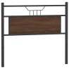 Tête de lit chêne marron 100 cm bois d'ingénierie et acier 