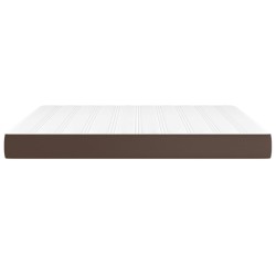 Matelas de lit à ressorts ensachés Marron 180x200x20 cm 