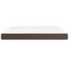 Matelas de lit à ressorts ensachés Marron 180x200x20 cm 