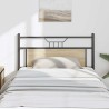 Tête de lit chêne sonoma 100 cm bois d'ingénierie et acier 