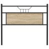 Tête de lit chêne sonoma 100 cm bois d'ingénierie et acier 