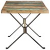 Table de salle à manger 160x80x76cm Bois de récupération massif 