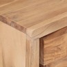 Meuble TV 120x30x42 cm Bois massif d'acacia avec bord naturel 