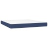Matelas de lit à ressorts ensachés Bleu 180x200x20 cm Tissu 