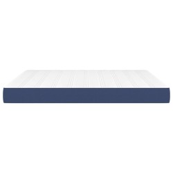 Matelas de lit à ressorts ensachés Bleu 180x200x20 cm Tissu 