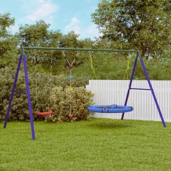 Jeu extérieur avec balançoire, balançoire à disque et soucoupe 