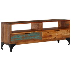 Meuble TV 118x35x45 cm Bois de récupération massif 