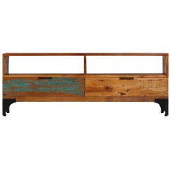 Meuble TV 118x35x45 cm Bois de récupération massif 
