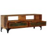 Meuble TV 118x35x45 cm Bois de récupération massif 
