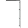 Paroi de douche avec étagère Noir 100x195cm Verre ESG&Aluminium 