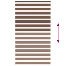 Store zèbre marron 125x230cm largeur du tissu 120,9cm polyester 