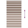 Store zèbre marron 125x230cm largeur du tissu 120,9cm polyester 