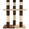 Arbre à chat avec griffoirs en sisal 127 cm Beige et marron 