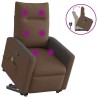 Fauteuil de massage inclinable Marron Tissu 