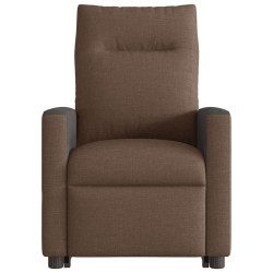 Fauteuil de massage inclinable Marron Tissu 