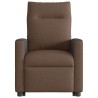 Fauteuil de massage inclinable Marron Tissu 