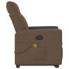 Fauteuil de massage inclinable Marron Tissu 